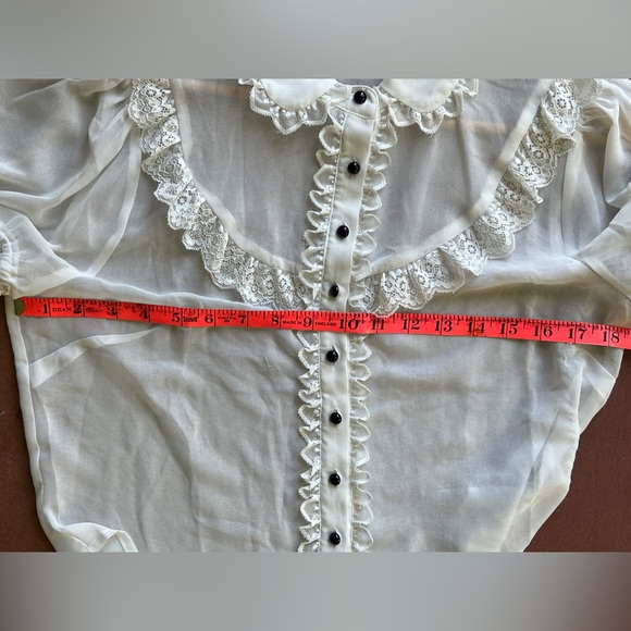 Widow Chiffon Top large nwt - Picture 3 of 8